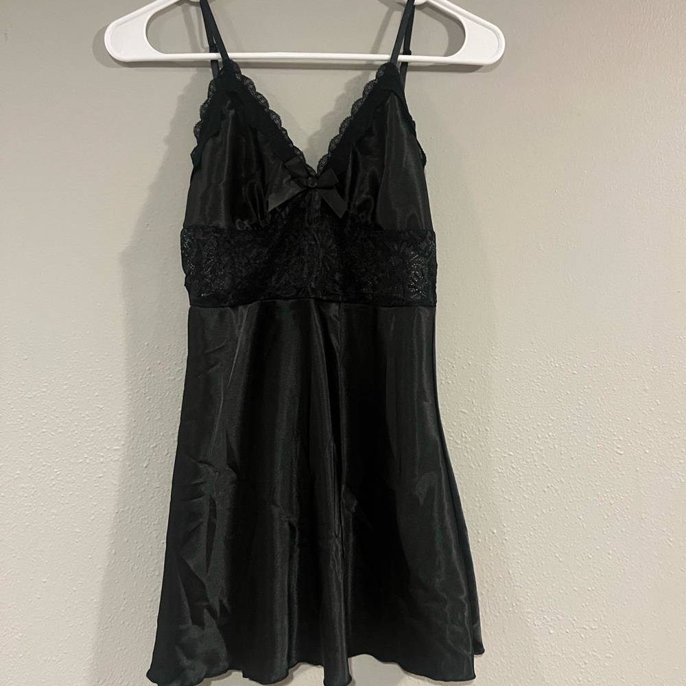 Two black lingere dresses
